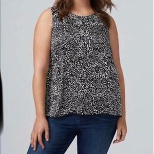 Lane Bryant Animal Print Sleeveless Shirt